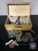 A trinket box of military buttons relating to The Princess of Wales Own Yorkshire Regiment,