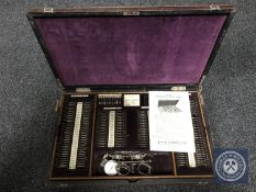 An early 20th century cased The Fleming Combined Cased Optometrists Set
