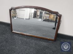An early 20th century bevelled mirror