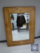 A Barker and Stonehouse flagstone bevelled mirror