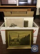 A box of continental school oils,