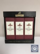 A Fuller's boxed Collector's edition set of vintage ales including 1999, 2000 and 2001,