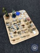 A tray of Wade whimsies, Movites cherub and animal figures,