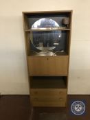 A mid twentieth century teak vanity unit