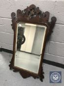 A Georgian mahogany framed mirror