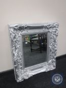 A Victorian style silvered bevelled edge mirror