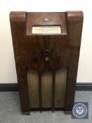 A vintage radio by Defiant.