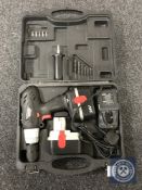 A cased Draper 24 volt electric drill
