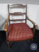 An early 20th century continental armchair