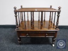 A Victorian rosewood Canterbury