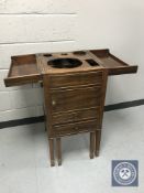 A George III mahogany wash stand