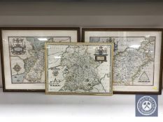 Two British Museum maps after Saxton,