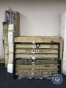 A Bentley Designed 4'6 bed stead,
