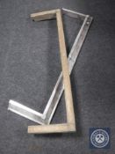 Two early 20th century fire curbs