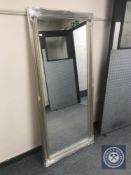 A Victorian style silvered overmantel mirror,