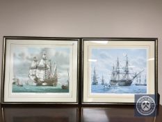 Two framed and signed Mark R.