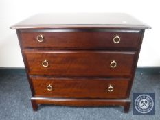 A Stag Minstrel three drawer chest
