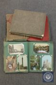 Six albums of 20th century postcards,