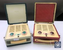 Two Vidor portable receivers