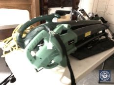 Two garden vacuums and a window cleaner