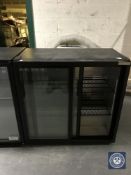 An Autonumis double door under bench bottle chiller