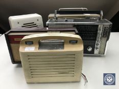 A Stella portable TV set in two-tone case together with an early 20th century Bakelite cased