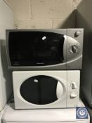 A Samsung microwave and one other