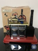 A boxed Mamod steam engine SP2