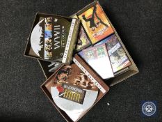 A box of DVDs - war etc
