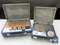 Two Pye portable receivers