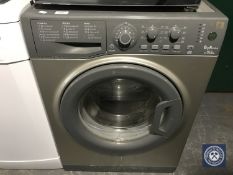 A Hotpoint Sutura silver washing machine