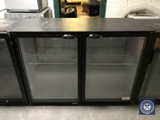 A Cornelius double door under bench bottle chiller