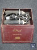 A cased mid 20th century Novox Lung Governed Type Resuscitation apparatus in case
