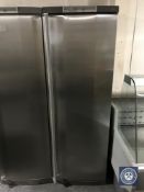An AEG Arctis stainless steel upright freezer