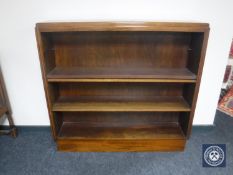A set oak early 20th century open bookshelves