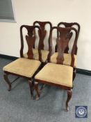 A set of seventeen Queen Anne style restaurant chairs