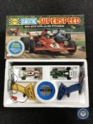 A boxed Scalextric Super Speed racing set