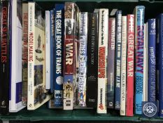 A box of hard back books - Royal Navy,