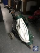A Power electric golf cart,