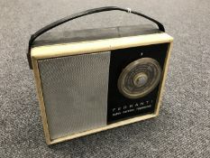 A vintage radio : Ferranti, mains battery transistor.