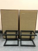 A pair of Lowther teak cased speakers.