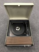 A Fidelity BSR table top record player, HF 43.