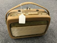 A vintage radio : Ingelen TRV 1001 portable radio.