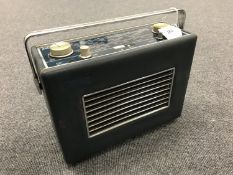 A vintage radio : Hacker Herald, model RP 35 in blue.