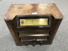An early 20th century Philips valve radio.