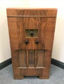 An early 20th century Philco walnut cased radiogram.