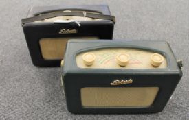 Two Roberts model R200 radios.