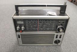 A vintage radio : Sony Super Sensitive transistor radio.
