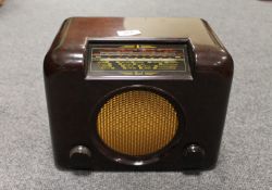 A Bush DAC 90A Bakelite cased radio.