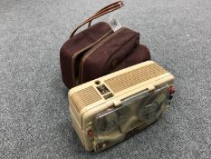 An Italian Geloso portable reel player,